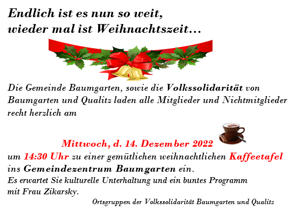 Kaffeetafel VS Baumgarten Qualitz