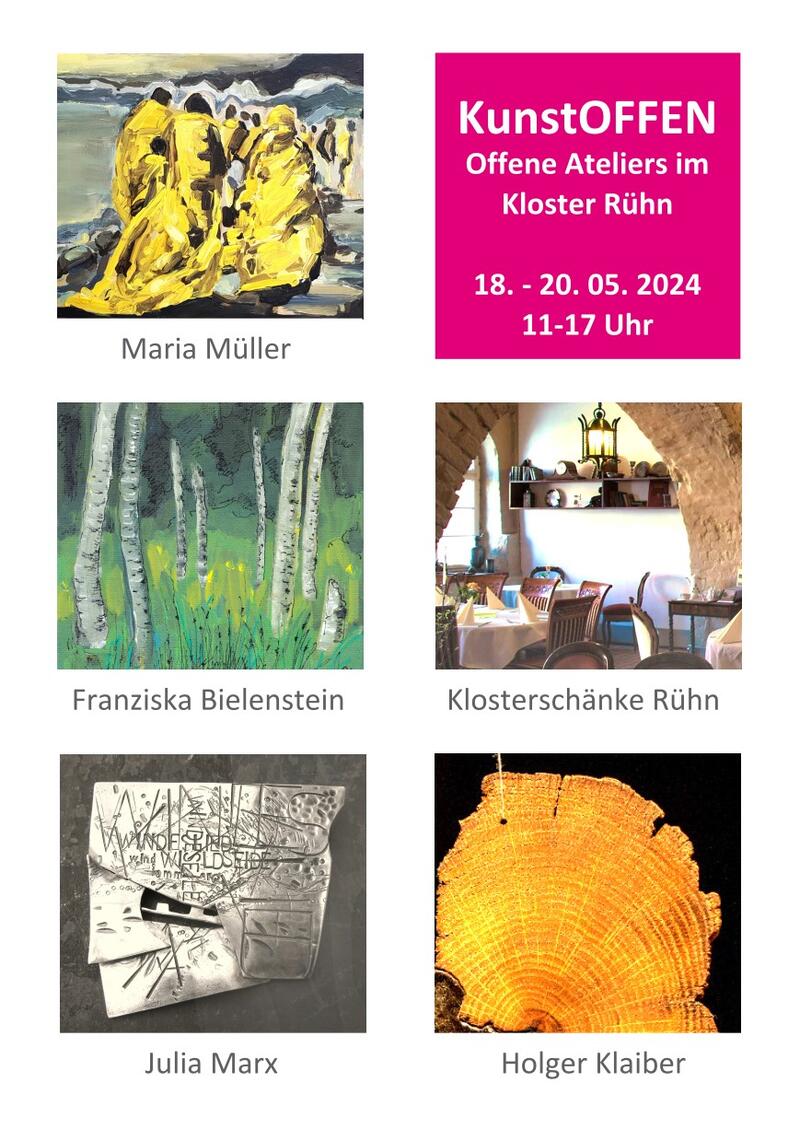 10.03 18.05. KunstOFFEN 2024 Kloster Rühn