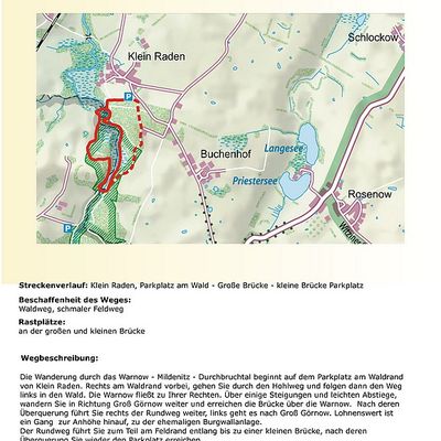 Bild vergrößern: Route 3 - Das Warnowtal, 3 km
